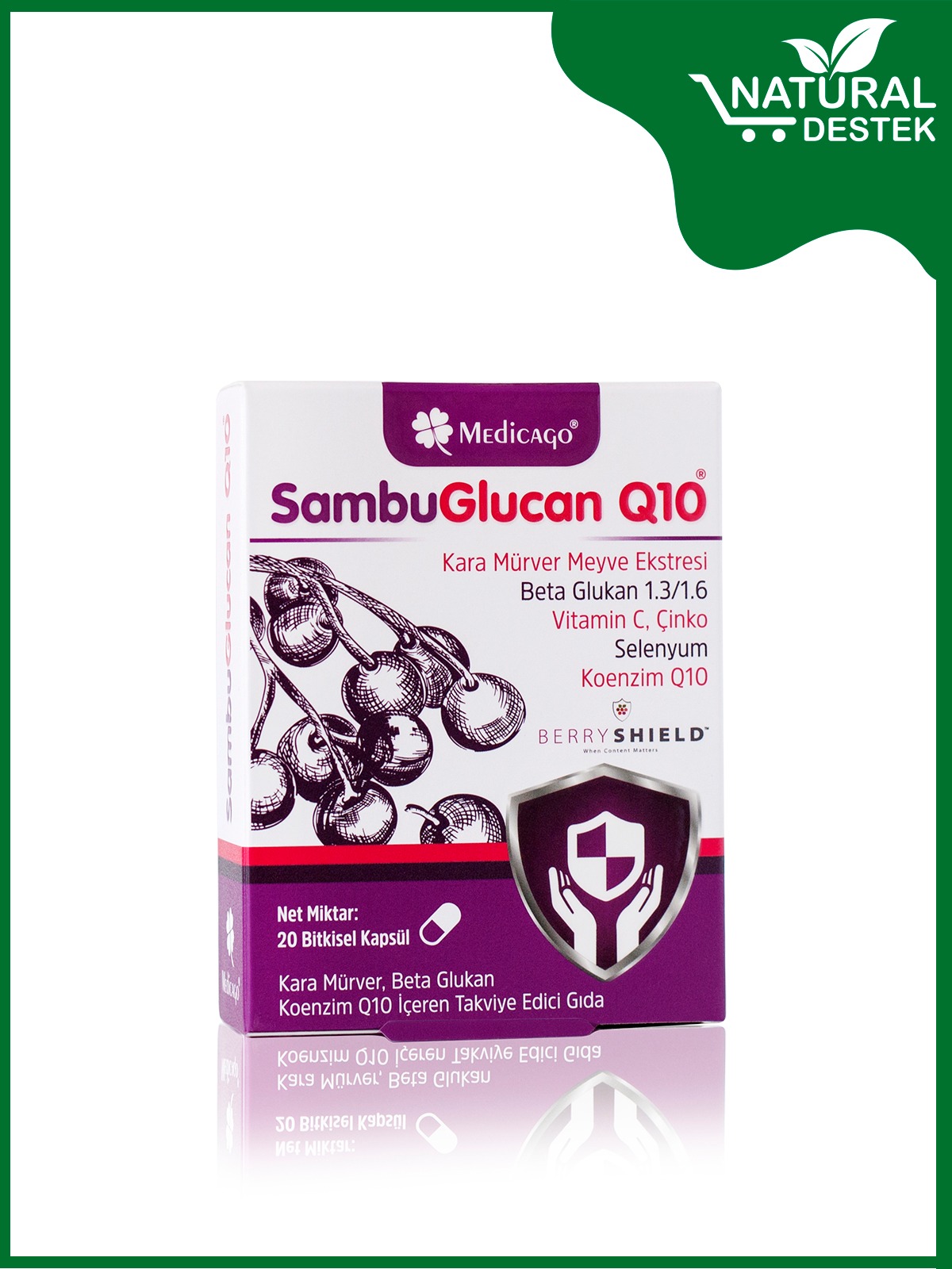 Natural Destek - SambuGlucan Q10 Natural Destek - SambuGlucan Q10